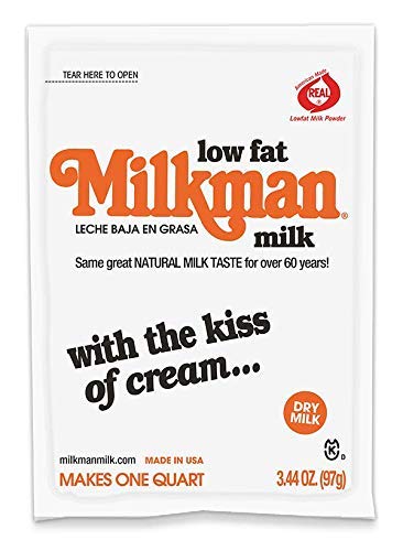 Milkman Low-Fat Dry Milk Powder - 8g Protein, Vitamins A&D - 32 Oz (18 Pack) -   Free, Kosher, Shelf Stable