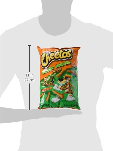 Cheetos Crunchy Cheddar Jalapeo Cheese Flavored Snacks, 8.5 Oz