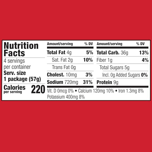 Hamburger Helper Cheeseburger Macaroni Microwave Cup (2 oz - 4 Pack) No Artificial Flavors, Ready in 4 Minutes, Quick Meals for
