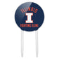 GRAPHICS & MORE Acrylic Cake Topper - University of Illinois Logo, Multi, One Size