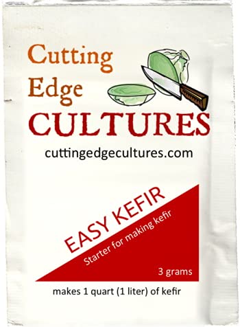 Cutting Edge Cultures Easy Kefir Starter Culture, 4 Pack, 20g, White, Model CEC-Starter-Culture-Kefir-1box