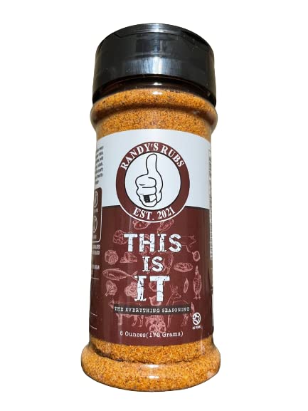 Randy's Rubs Seasoning THIS IS IT The Everything Seasoning GLUTEN FREE, SUGAR FREE, and NON-DAIRY IT DONT SUCK Y'ALL! (One 6 Oun