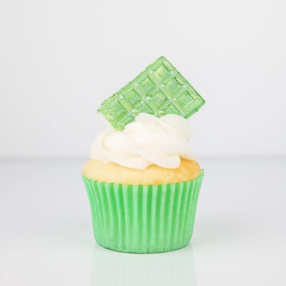 Bulk (20G) Luster Dust Edible Cake Decorations, Edible Luster Dust For Cakes Light Green Edible Luster Dust For Cupcake Decorations, Cake Drip, Edible Discomfort-Reducingt, Light Green Edible Shimmer Dust For Drinks