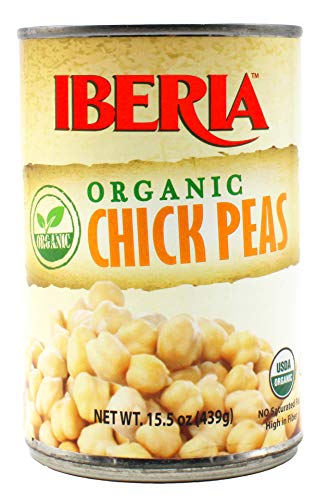 Iberia Organic Chickpeas  15.5 oz (Pack of 8)