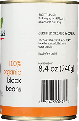 Bioitalia Black Beans (12x14 OZ)