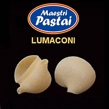 Maestri Pastai, Gourmet Lumaconi Italian Pasta ''Snail Shell Pasta'', Big Ridged Pasta Shells, Also Known As Lumache Pasta, Spec