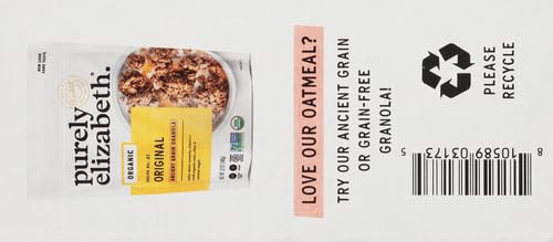 Purely Elizabeth, Superfood Vegan Oatmeal, Classic Cinnamon, 9.12 Oz, 6 Packets