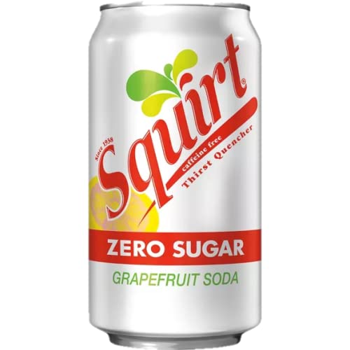 Squirt Zero Sugar Grapefruit Soda, 12 Fl Oz, 18 Cans , Total 216 Fl Oz