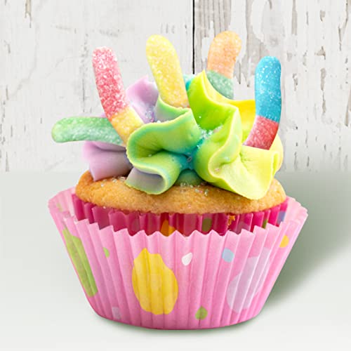 Trolli Sour Brite Crawlers Minis, Sour Gummy Worms, Novelty Easter Egg Candy, 3.5 Oz