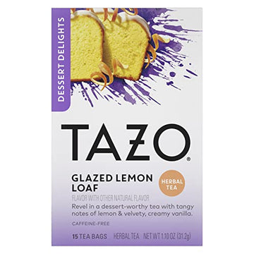 Tazo Dessert Delights Tea Glazed Lemon Loaf Sugar And Calorie Free 15 Count