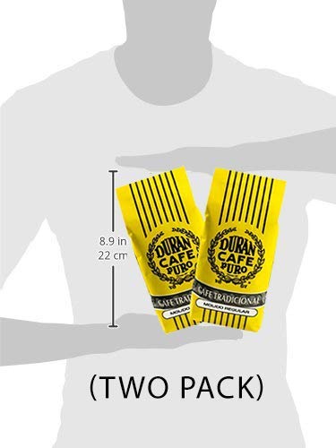 Cafe Duran Cafe Tradicional Two Pack - Best Panama Coffee, Regular Ground, 1 Pound/425g (15 Ounce)