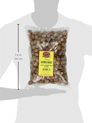 Spicy World Whole Nutmeg Bulk  5-Pounds