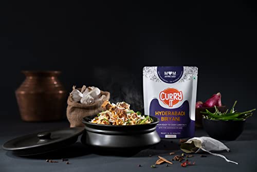 Curryit Ready To Cook Hyderabadi & Lucknowi Biryani Indian Masala Gravy | Made With Ghee Combo Pack (250Gx2) | Ready In 30 Minut
