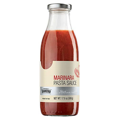Compagnia Sanremo San Remo Italian Fresh Marinara Pasta Sauce - 100% Fresh Italian Ingredients, Non-Gmo - 17.6 Oz (Pack Of 6) -
