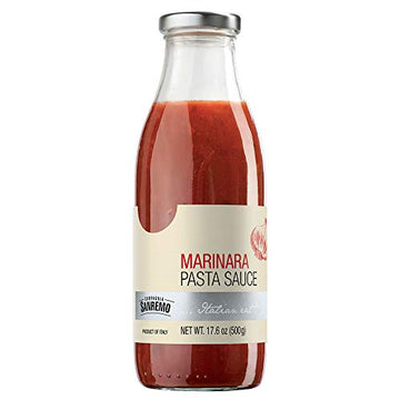 Compagnia Sanremo San Remo Italian Fresh Marinara Pasta Sauce - 100% Fresh Italian Ingredients, Non-Gmo - 17.6 Oz (Pack Of 6) -