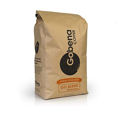 5Lb Go-Blend Whole Bean Fresh Roasted Coffee  Dark Roast  100% Arabica Specialty Coffee  80 Ounces  5 Pounds  Bulk Coffee