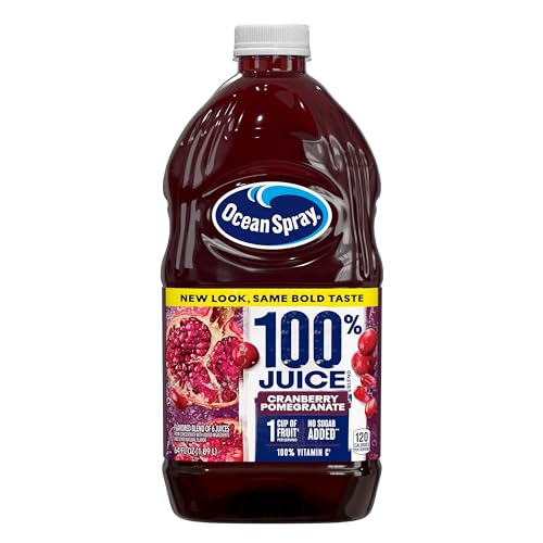 Ocean Spray 100% Juice Cranberry Pomegranate Juice Blend  64 Fl Oz Bottle