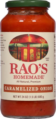 Raos Homemade Caramelized Onion Sauce  24 oz  Caramelized Onion and Tomato  All Purpose  Keto Friendly Pasta Sauce  enhanced Quality Tomatoes from Italy