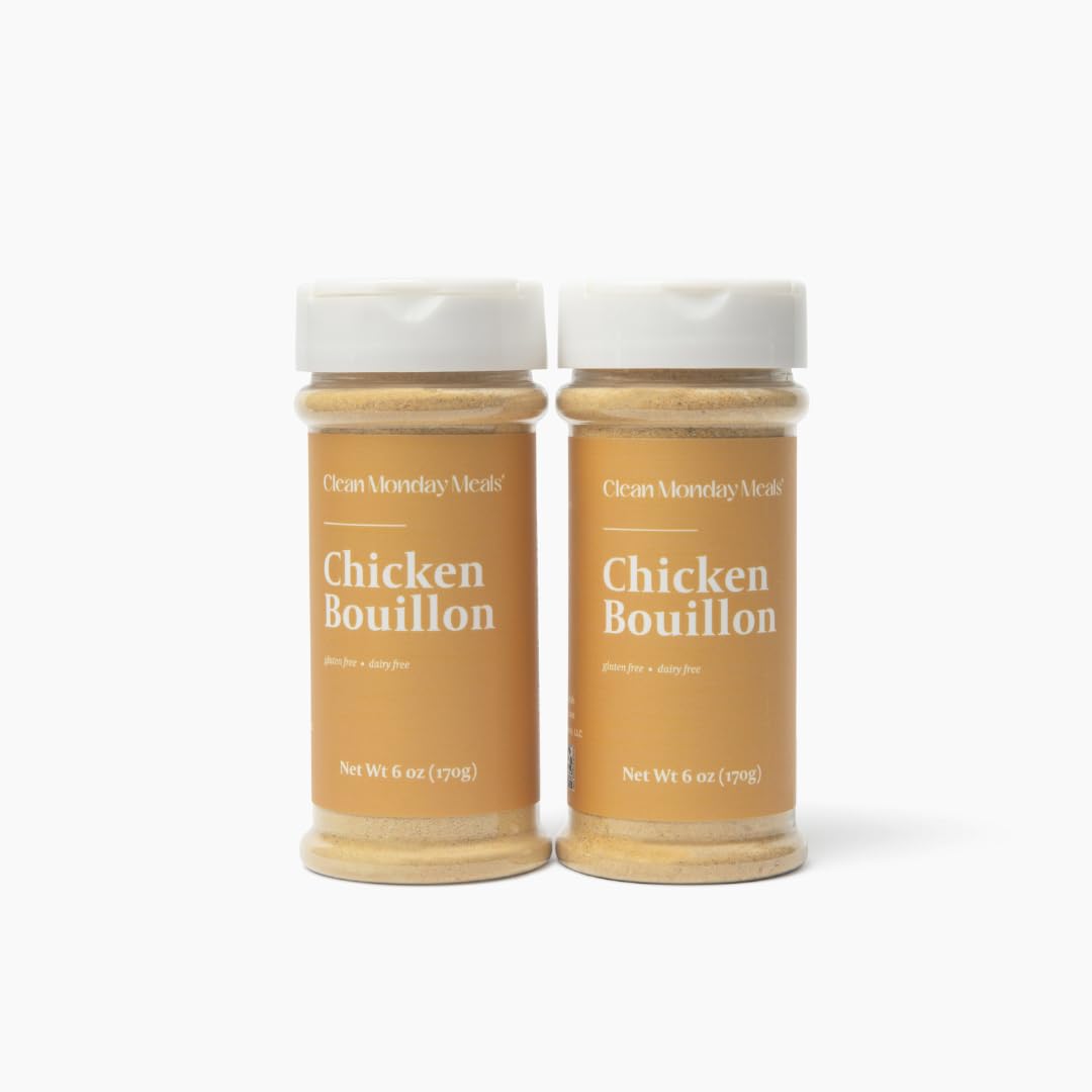 Clean Monday Meals | Chicken Bouillon | Gluten-Free, No artificial flavors or additives | 2 Pack