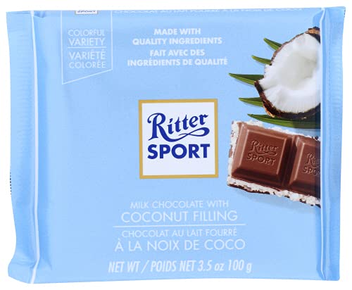 Ritter Sport Kokos / coconut (3 Bars each 100g) - fresh from Germany