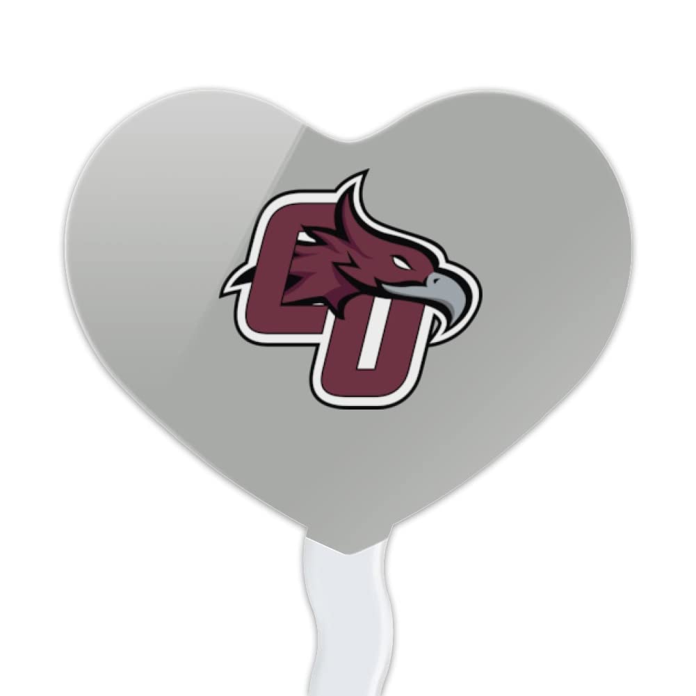 GRAPHICS & MORE Cupcake Picks Set of 6, Acrylic Decoration, Cumberland University Heart Love Design