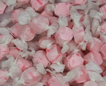 Gourmet Soft And Chewy Salt Water Taffy Candies - Individually Wrapped - Bulk Bags (Pink Bubble Gum, 5 Pound (Pack Of 1))