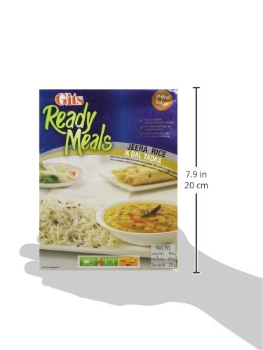 Gits Ready To Eat Jeera Rice & Dal Tadka - Combo Meal, 375G