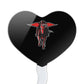 GRAPHICS & MORE Cupcake Picks Set of 6, Acrylic Decoration, Texas Tech University, One Size, Heart Design