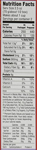 FOULDS Wacky Mac Macaroni & Cheese Dinner, 5.5-Ounce Boxes, Pack of 8