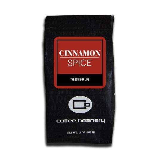 Cinnamon Spice Flavored Coffee, Specialty Arabica Coffee, Medium Roast, 12 ounce, Automatic Drip (Ground)