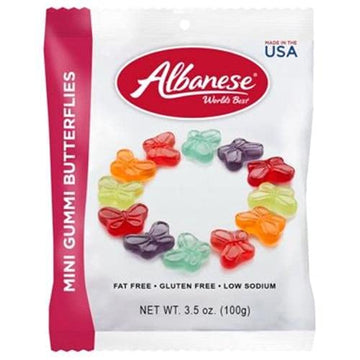 Albanese Gummi (1 Bag) 3.5Oz (Mini Gummi Butterflies)