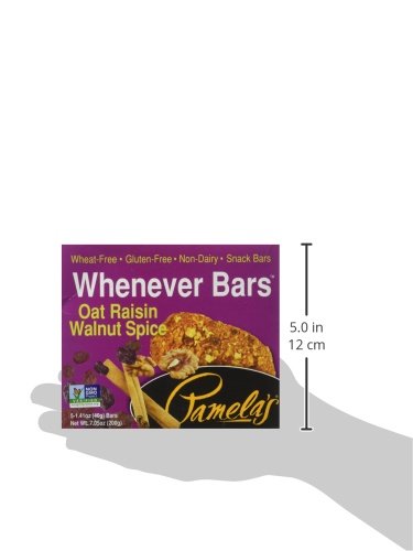Pamelas Whenever Bars, Oat Raisin Walnut Spice, 5 ct
