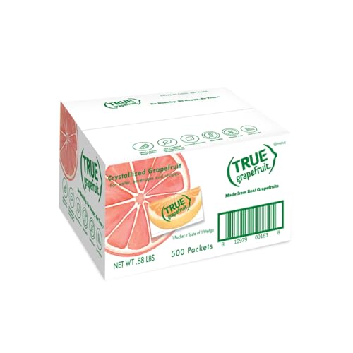 TRUE GRAPEFRUIT Water Enhancer/ Flavor Packets Made with Real Grapefruit, Bulk Pack | Zero Calorie Unsweetened |For Bottled Wate