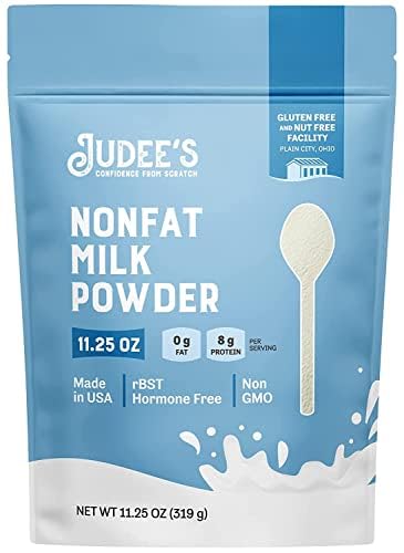 Judees Gluten Free Non-Fat Dry Milk Powder - High-Protein, Gluten-Free - 11.25 Oz
