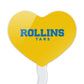 GRAPHICS & MORE Cupcake Picks Set of 6, Acrylic, Rollins College Heart Logo Toppers