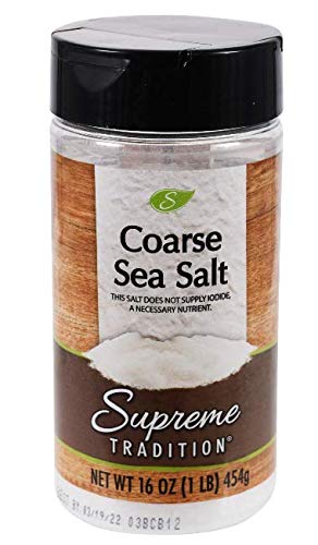 Supreme Tradition coarse Sea Salt 16 Oz