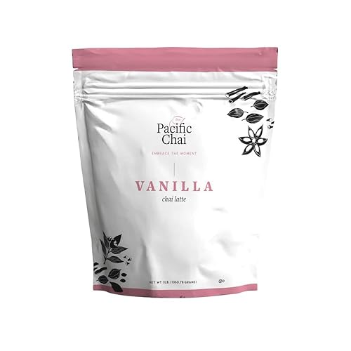 Pacific Chai Vanilla Chai Latte Powder Mix, Instant Hot, Iced Or Blended Vanilla Chai Tea Latte, 3 Lb (Pack Of 1)
