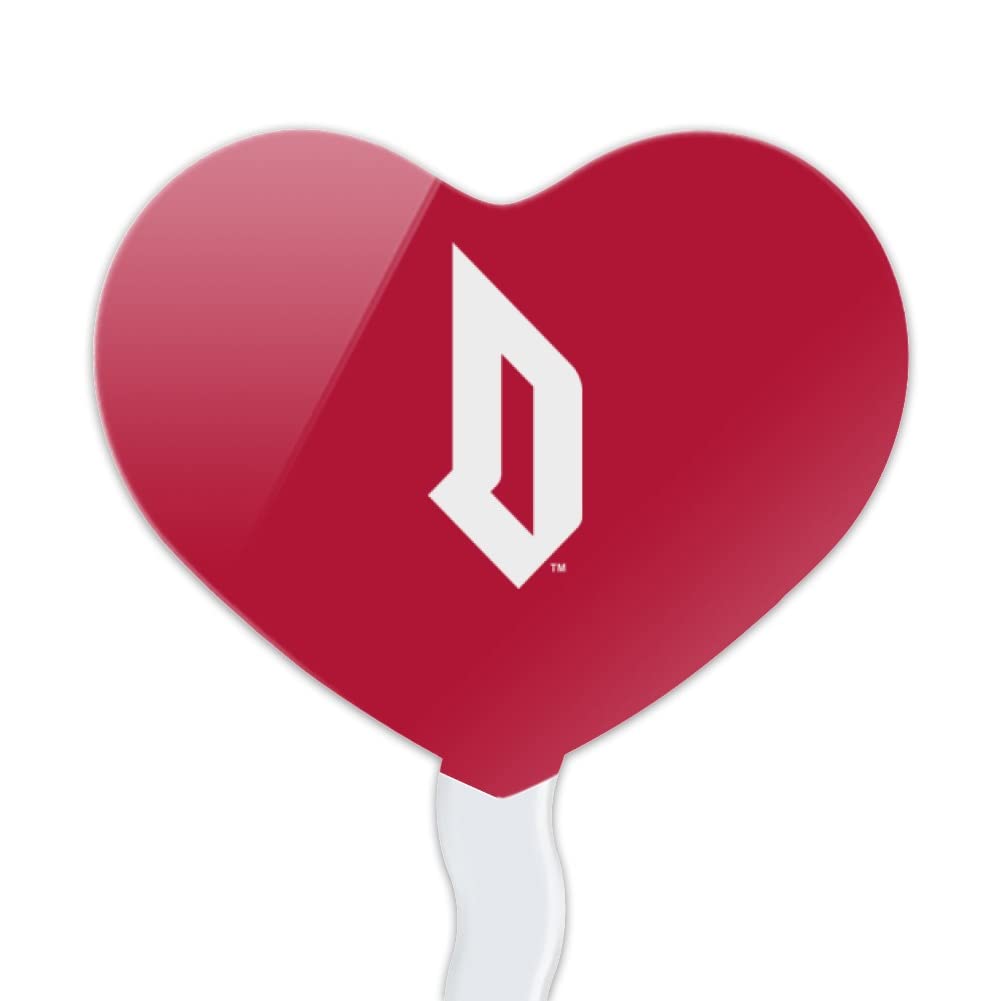 GRAPHICS & MORE Acrylic Cupcake Picks Set of 6 - Duquesne University Heart Toppers, Model CUPT.HRT.ACR.6PK.CLCDUQ500B