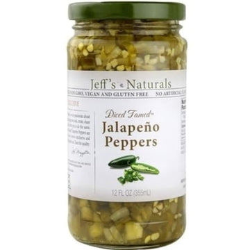 Jeffs Natural Diced Tamed Jalapeno Peppers 12 Fluid Ounce -- 6 Per Case.6