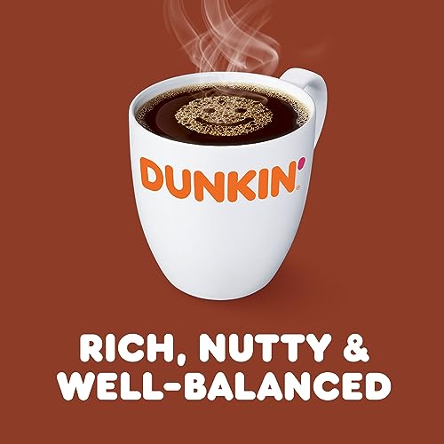 Dunkin' Hazelnut Flavored Ground Coffee, 18 Ounce (Pack Of 6)
