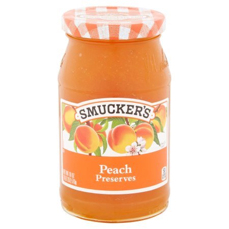 Smucker's, Peach Preserves, 18oz Jar (Pack of 2)