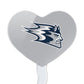 GRAPHICS & MORE Cupcake Picks Set of 6, Acrylic, University of Wisconsin - spirit-inspired flavor, Heart Love Design, Model CUPT.HRT.ACR.6PK.CLCUWS500B