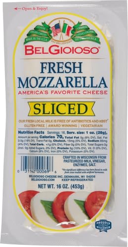 BelGioioso, Fresh Mozzarella, Sliced, 16 oz