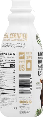 Maple Hill Crea mery, 100% Grass Fed Organic Kefir, Vanilla, oz 32 Ounce