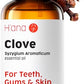 Hana Clove Oil For Tooth Aches & Pain - 100% Pure And Natural Clove Essential Oil - Therapeutic Grade Clove Oil Essential Oil -
