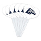 GRAPHICS & MORE Cupcake Picks Set of 6, Heart Decoration, Acrylic, Longwood University, One Size, Model CUPCAKE.HEART.CLCLWC.Z007625