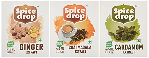 Spice Drop Chai Masala Tea Combo | Natural Extract Of Ginger (Adrak), Tea Masala (Chai Masala) And Cardamom (Elaichi) | Food, Be
