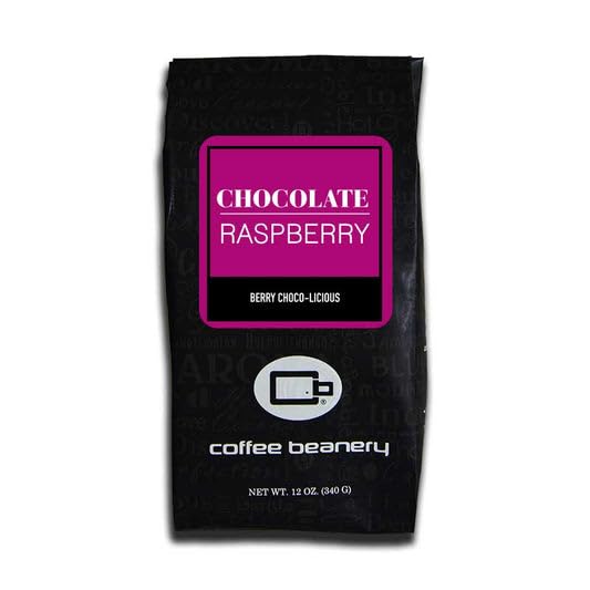 Chocolate Raspberry Flavored Coffee, Specialty Arabica Coffee, Medium Roast, 12 ounce, Whole Bean