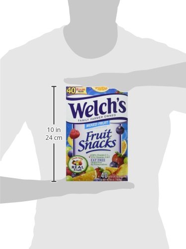 Welch'S Fruit Snacks, Mixed Fruit, Gluten Free, Bulk Pack, 40 Count (Pack Of 6)