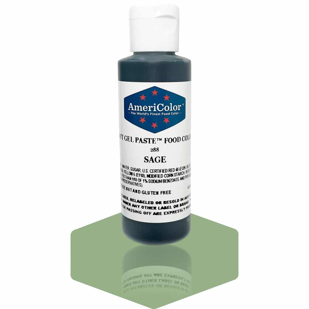 AmeriColor Soft Gel Paste Food Color, Sage, 4.5 Ounce Bottle